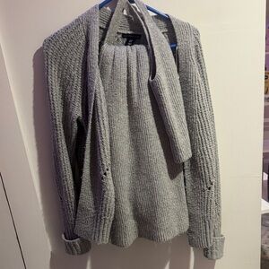 Sincerely Jules Gray Cowl Neck Sweater 3 piece set ❤️‍🔥